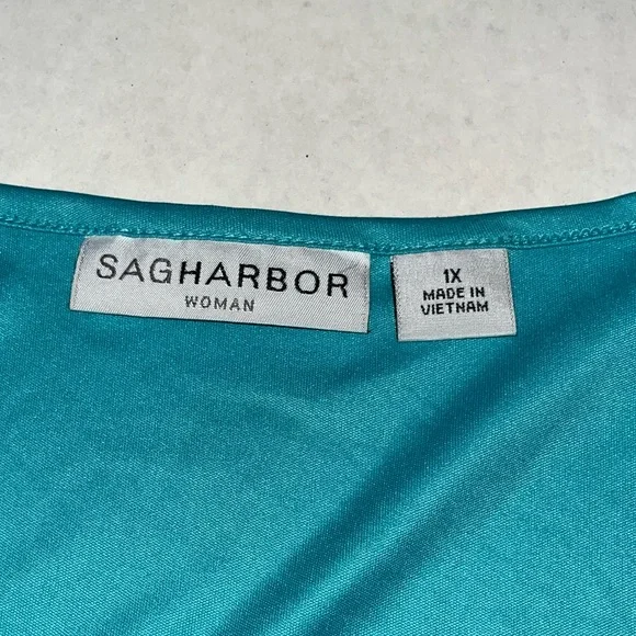 Sag Harbor Woman Tank Top with Open Front Blouse‎ Size 1X - Picture 8 of 14